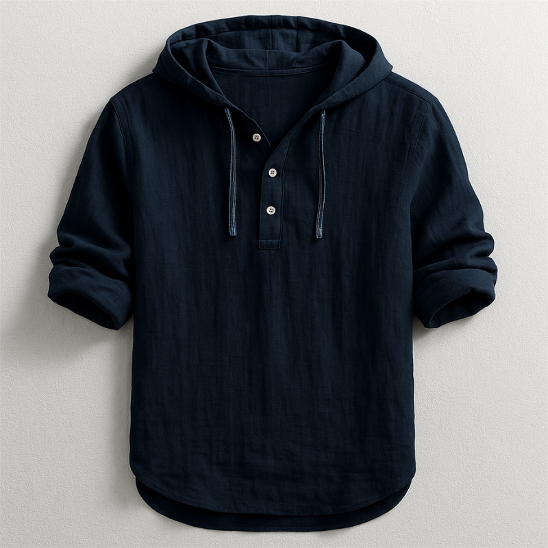 Hooded Linen Shirt
