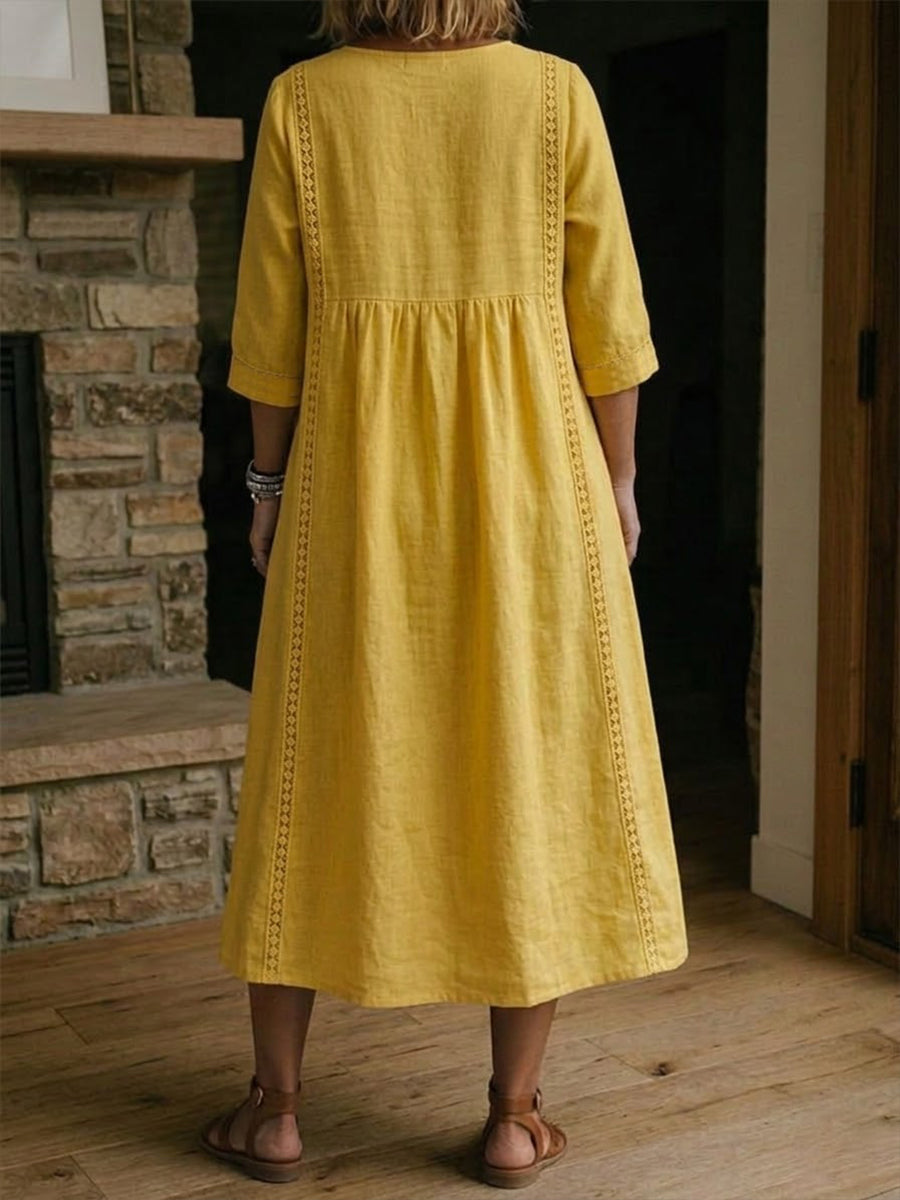 Floral Sleeve Maxi Dress