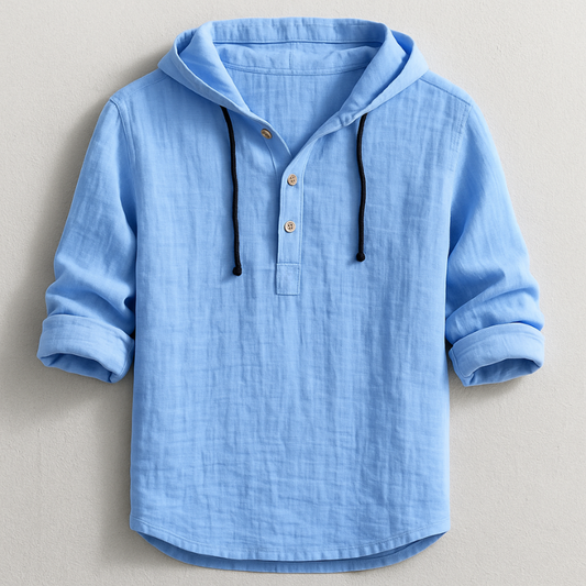 Hooded Linen Shirt