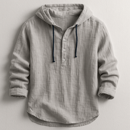 Hooded Linen Shirt