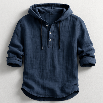 Hooded Linen Shirt