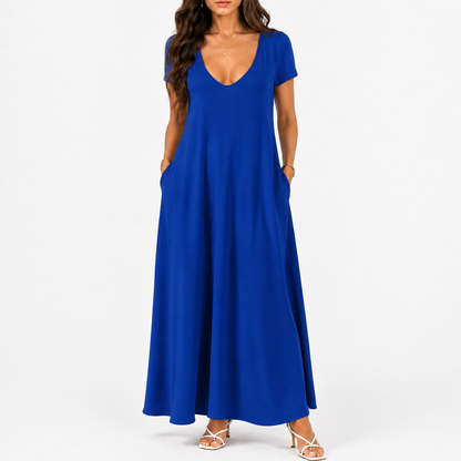 V-neck Maxi Dress