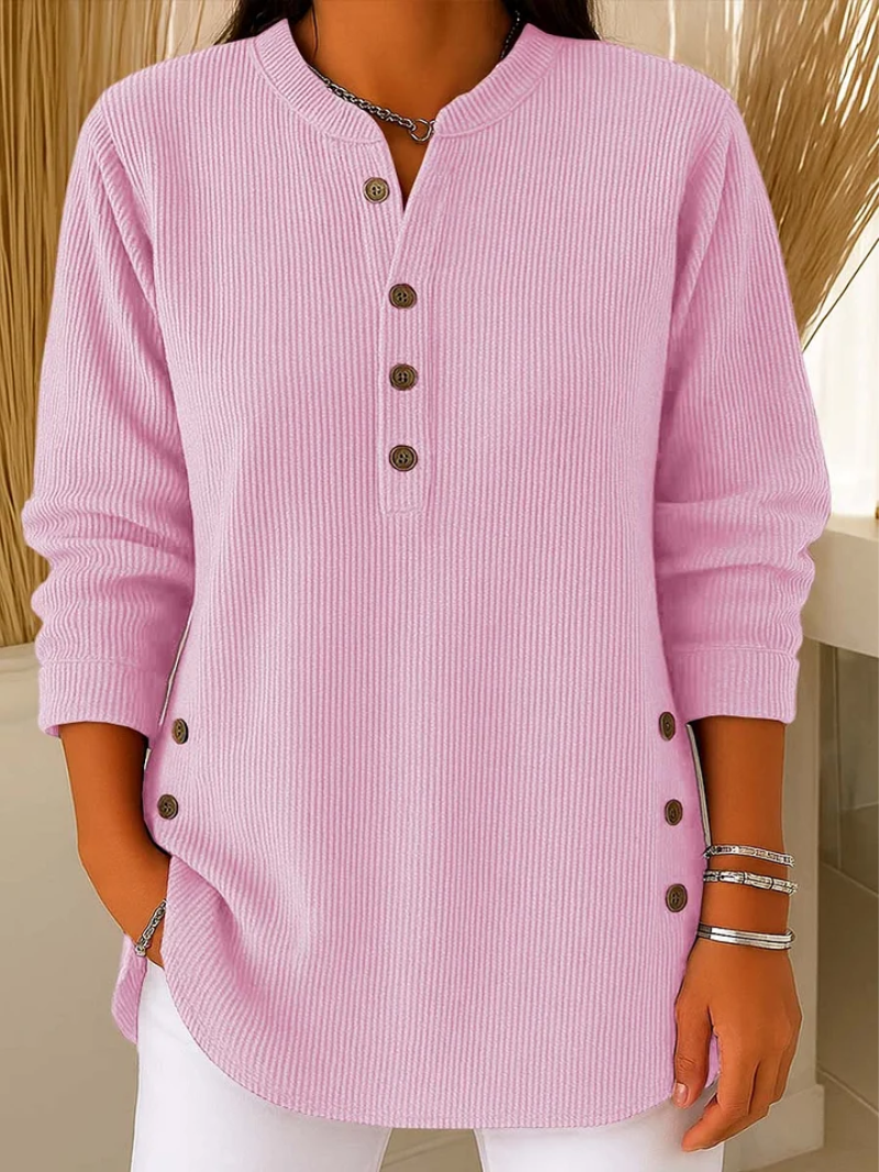 Nora | Casual Jumper with Subtle Button Detail