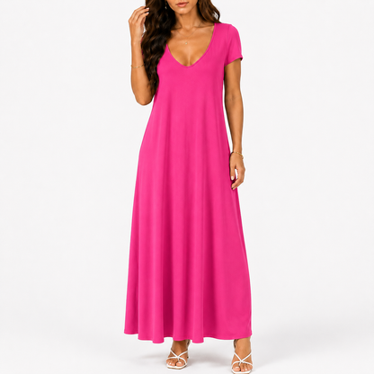 V-neck Maxi Dress