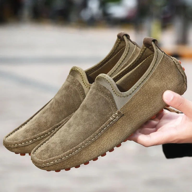 Suede Driving Loafers