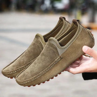 Suede Driving Loafers