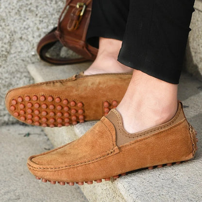 Suede Driving Loafers