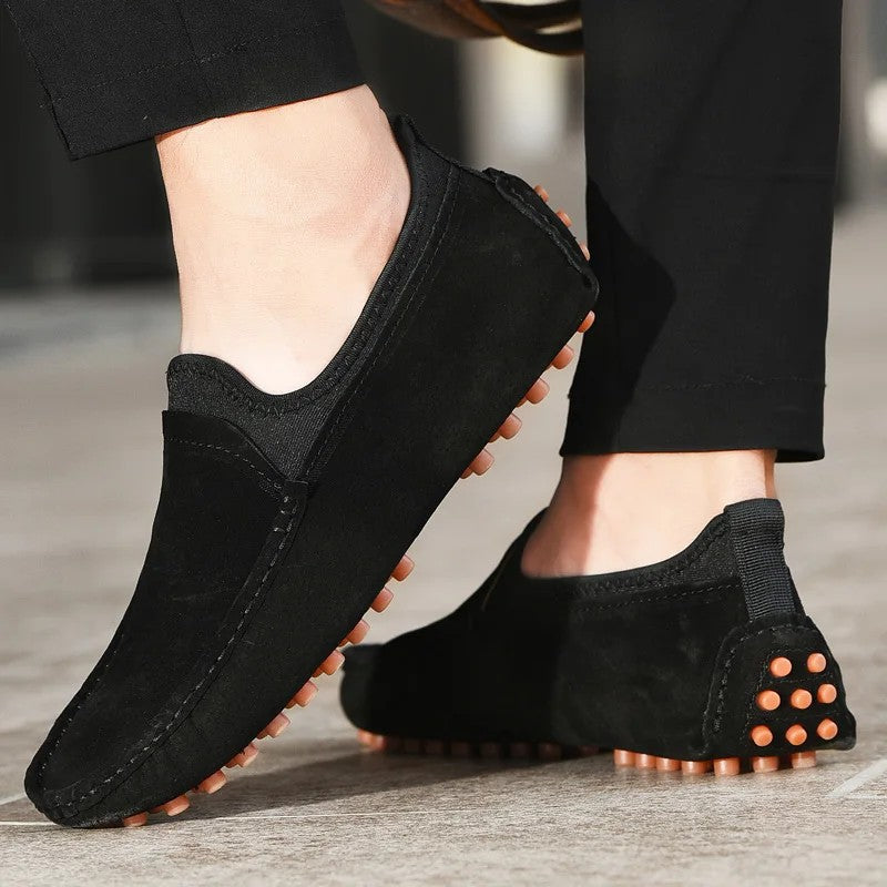 Suede Driving Loafers