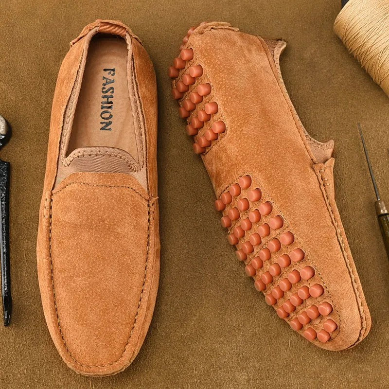 Suede Driving Loafers