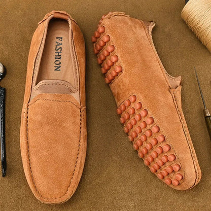 Suede Driving Loafers