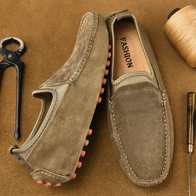 Suede Driving Loafers