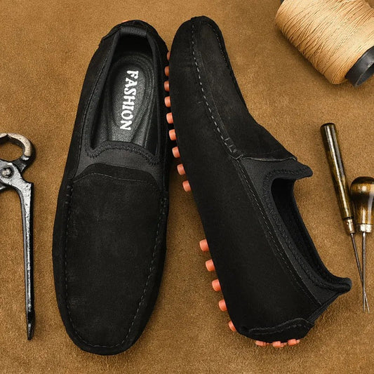 Suede Driving Loafers