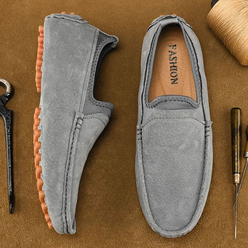 Suede Driving Loafers