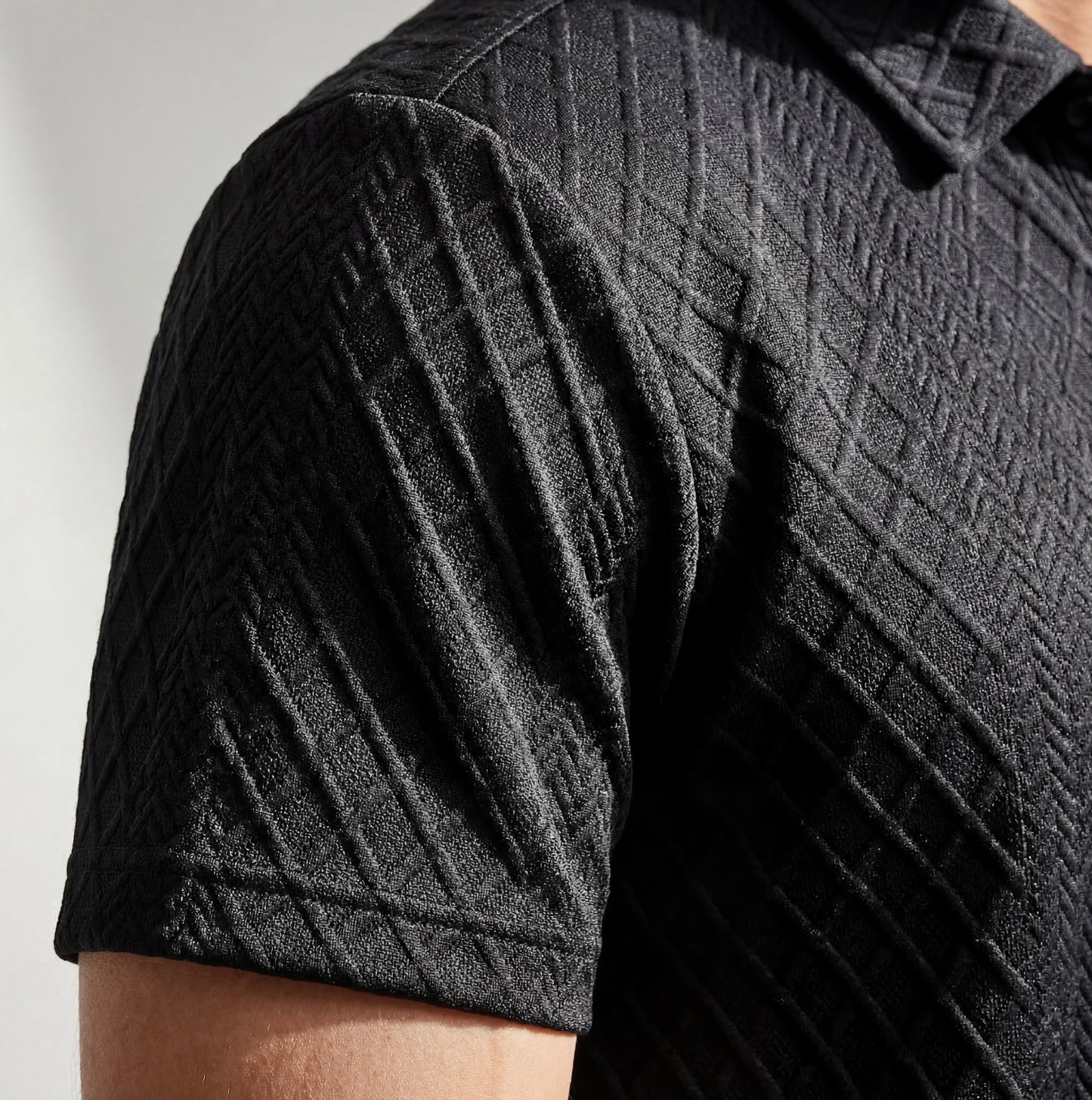 Textured - Polo Short Set