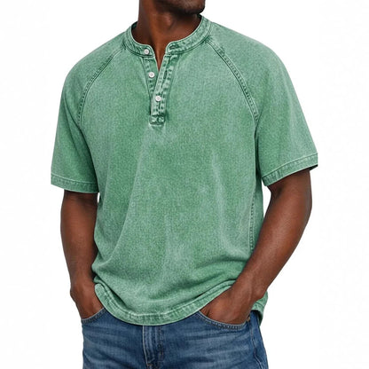 Stone Washed Henley
