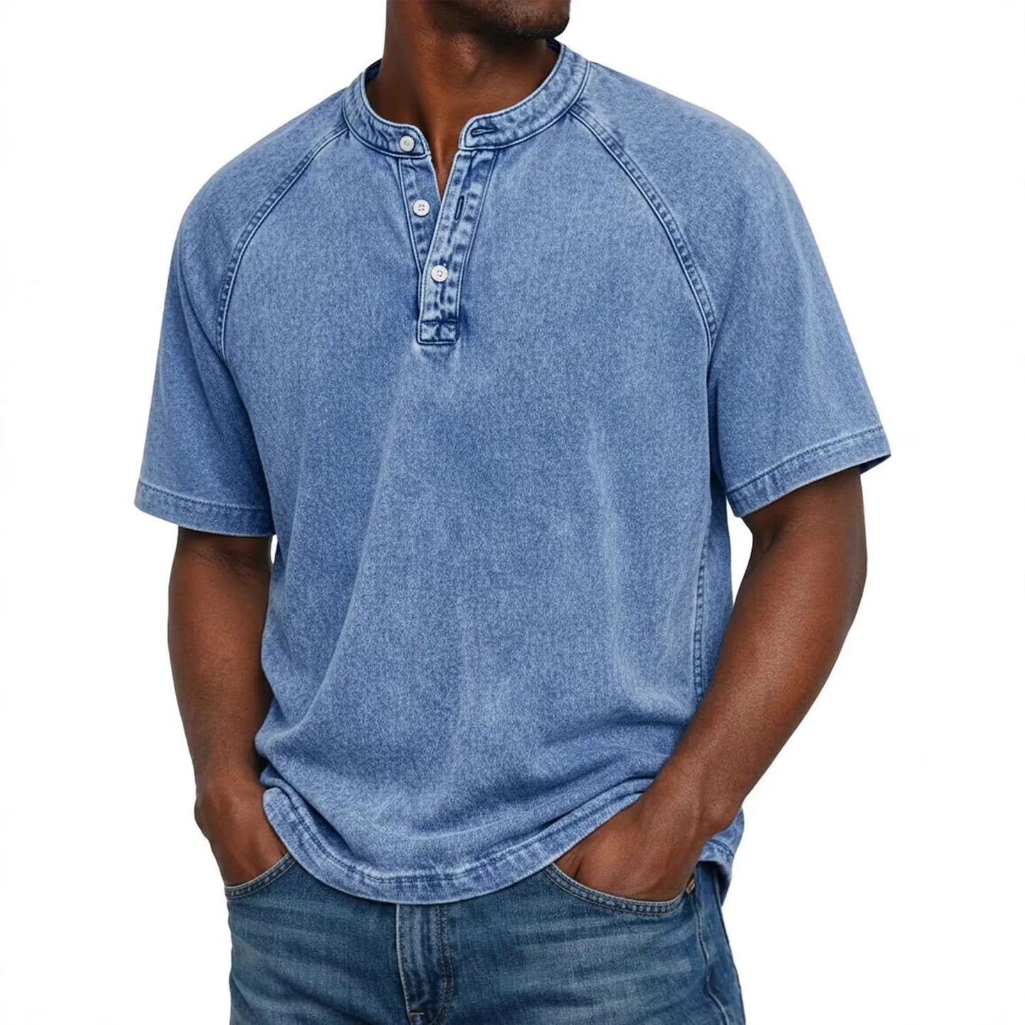 Stone Washed Henley