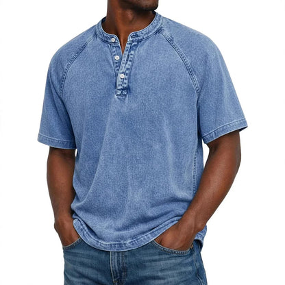 Stone Washed Henley