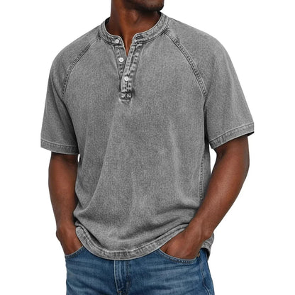 Stone Washed Henley
