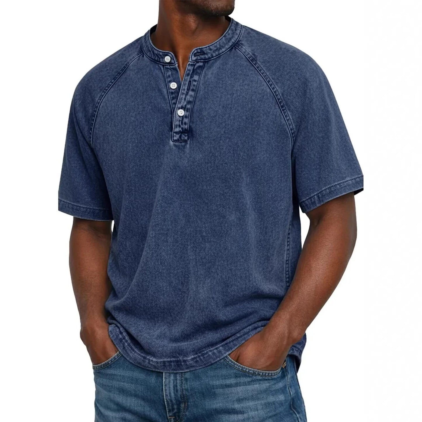 Stone Washed Henley