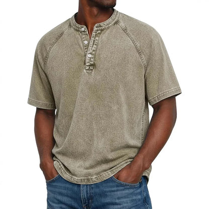 Stone Washed Henley
