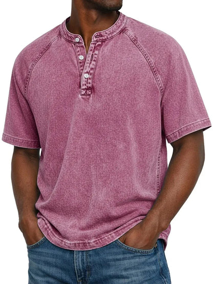 Stone Washed Henley