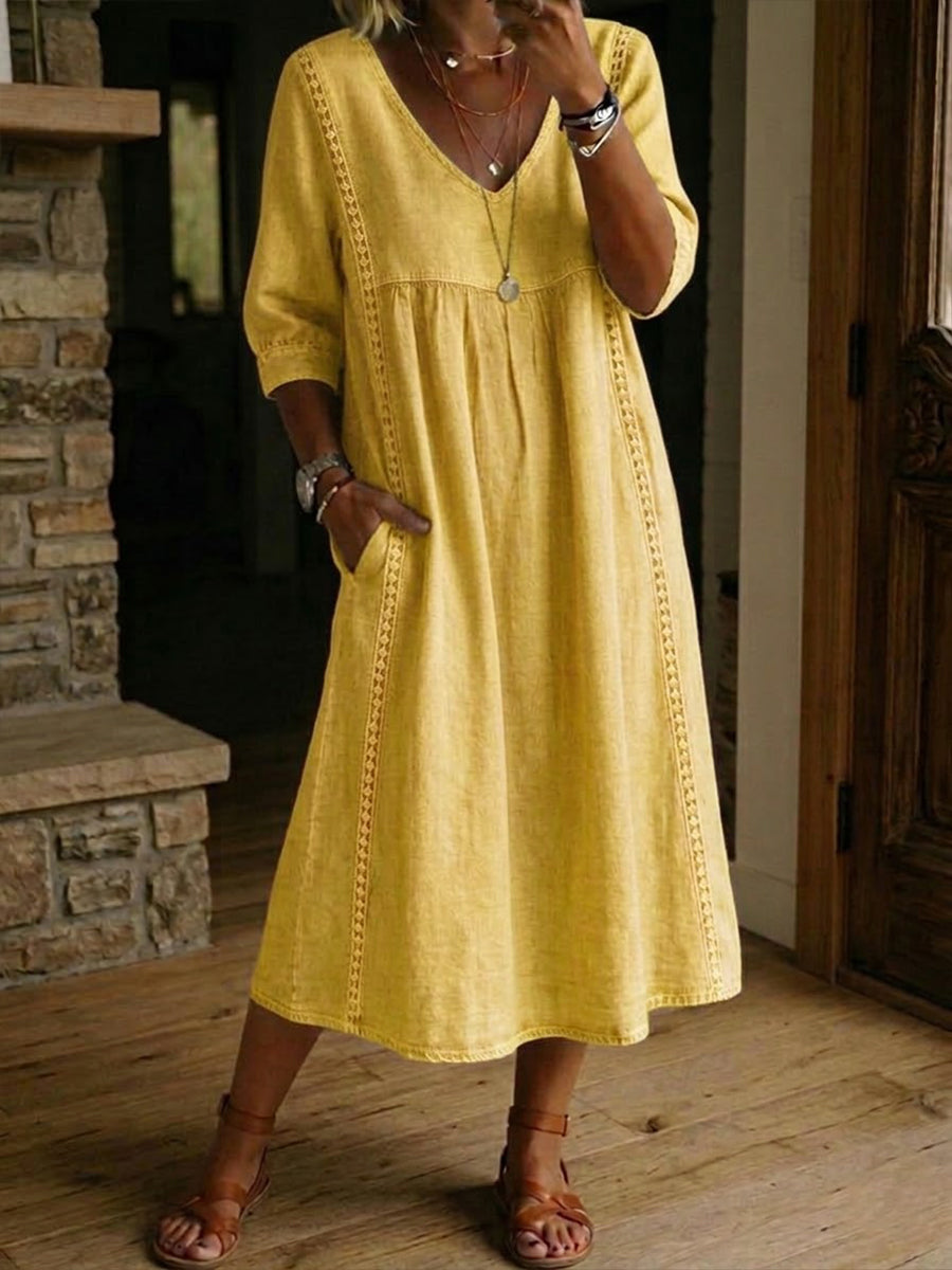 Floral Sleeve Maxi Dress