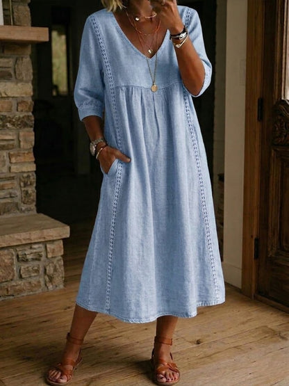 Floral Sleeve Maxi Dress