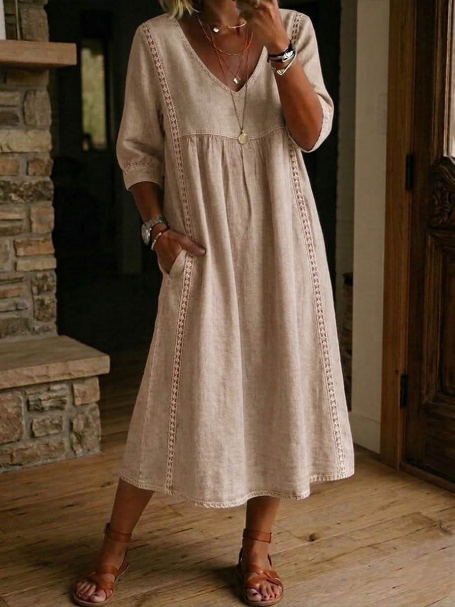 Floral Sleeve Maxi Dress