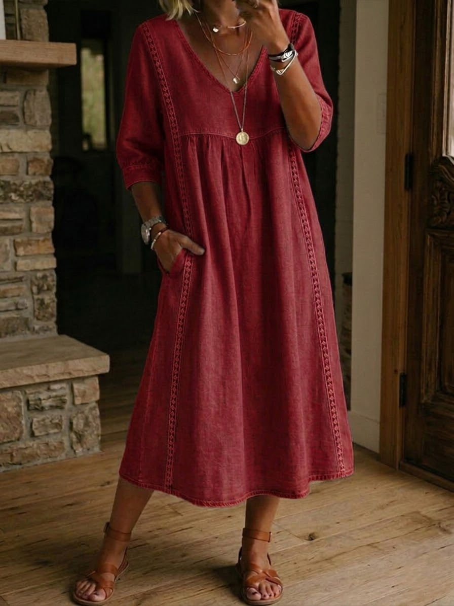 Floral Sleeve Maxi Dress