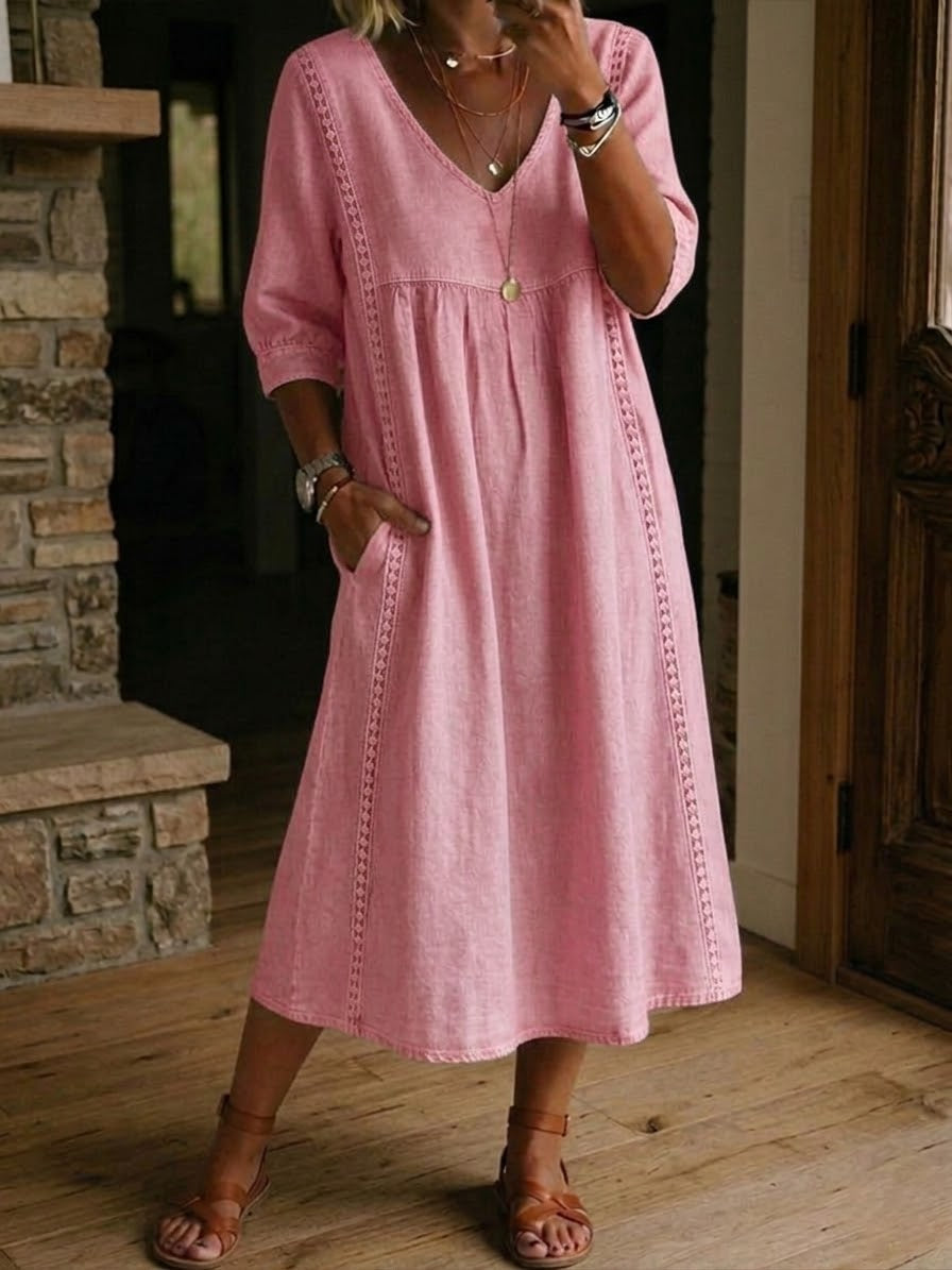 Floral Sleeve Maxi Dress