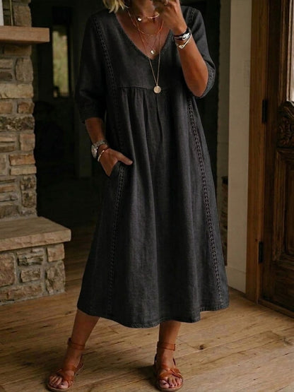Floral Sleeve Maxi Dress